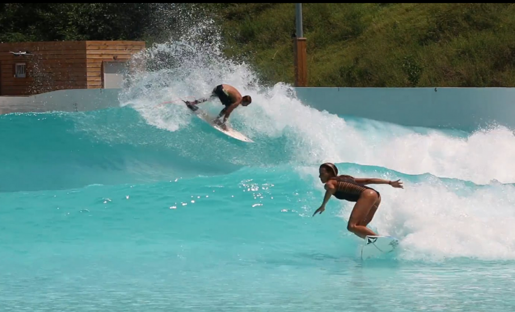 maud and joan at Wavegarden
