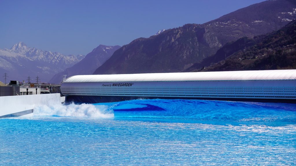 Alaia Bay wave pool in switzerland
