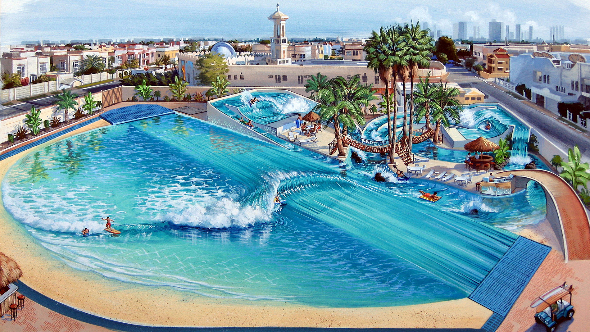 wave pool art by phil roberts