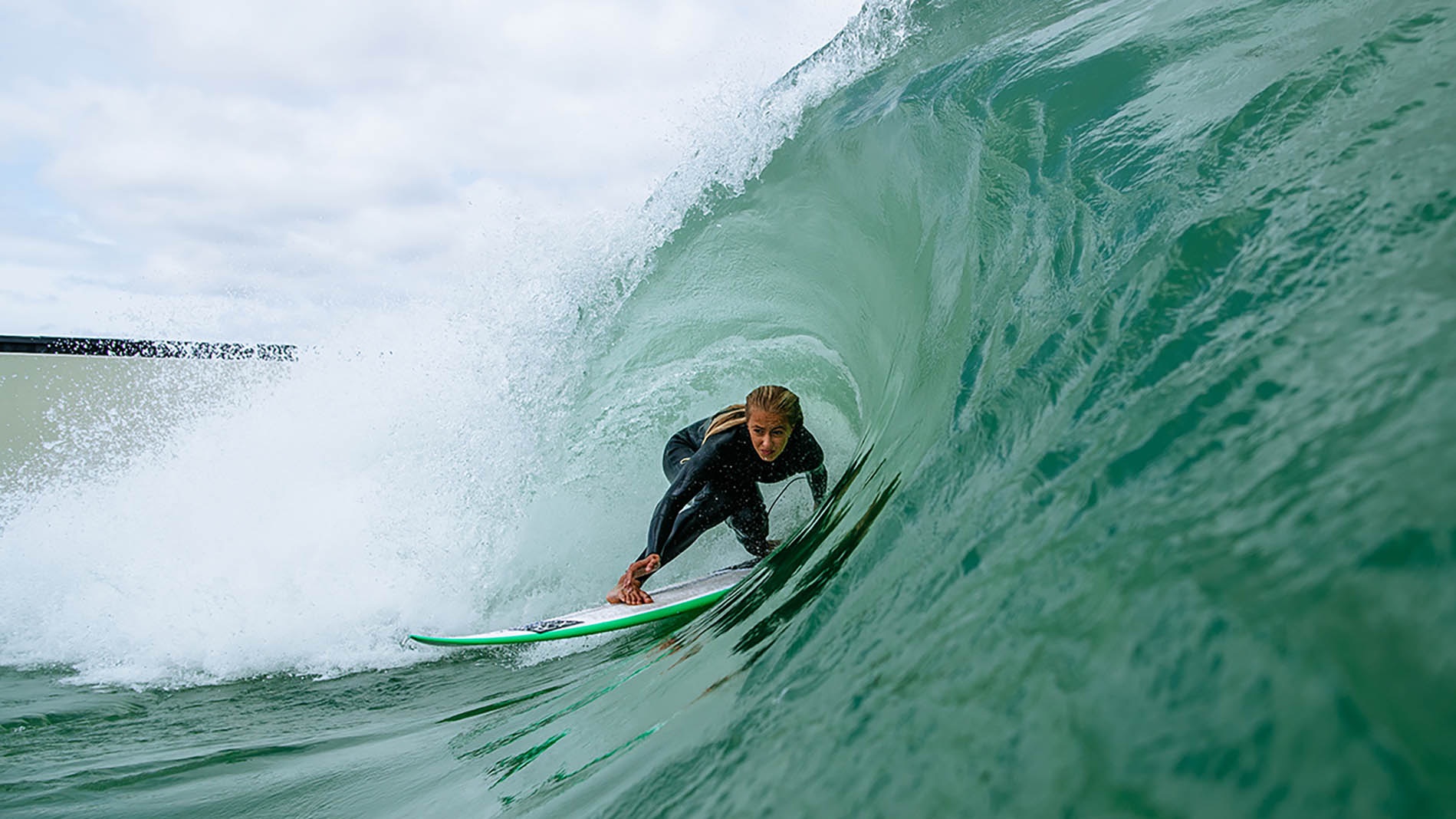 urbnsurf melbourne female surfer