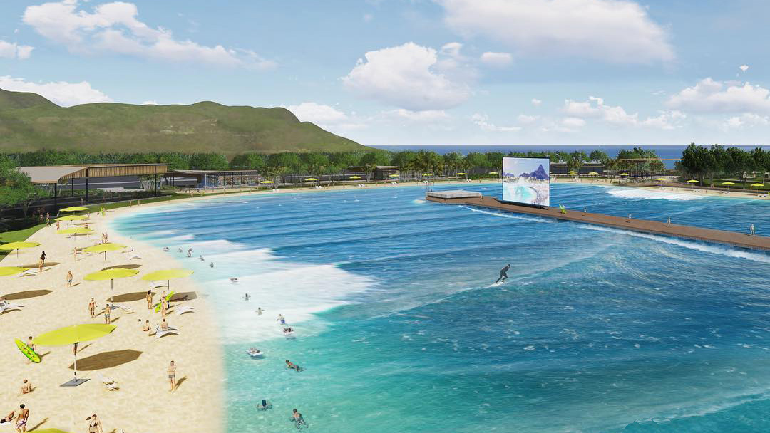 The proposed wave pool design in Cairns