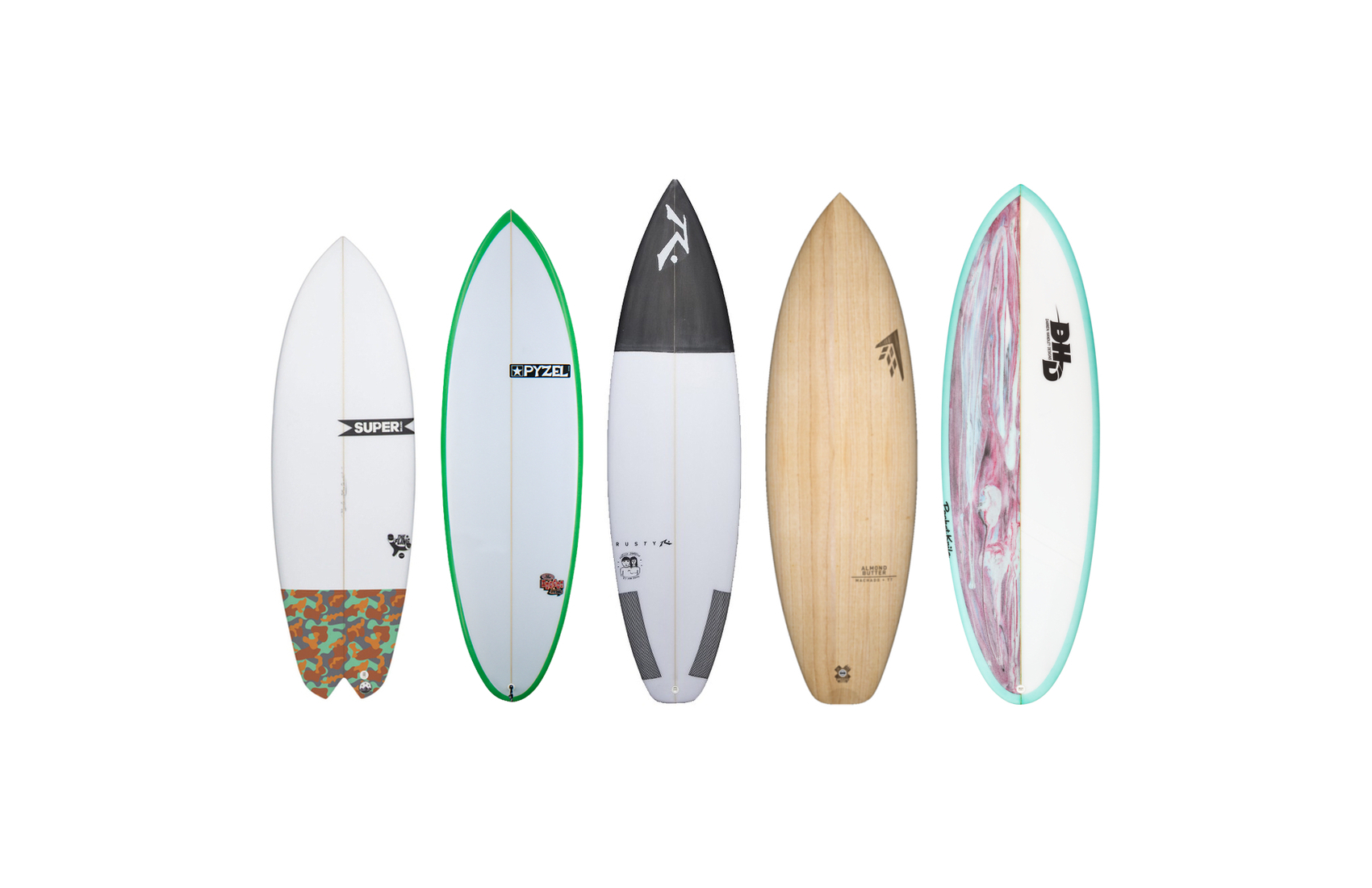 Intermediate surfboard templates