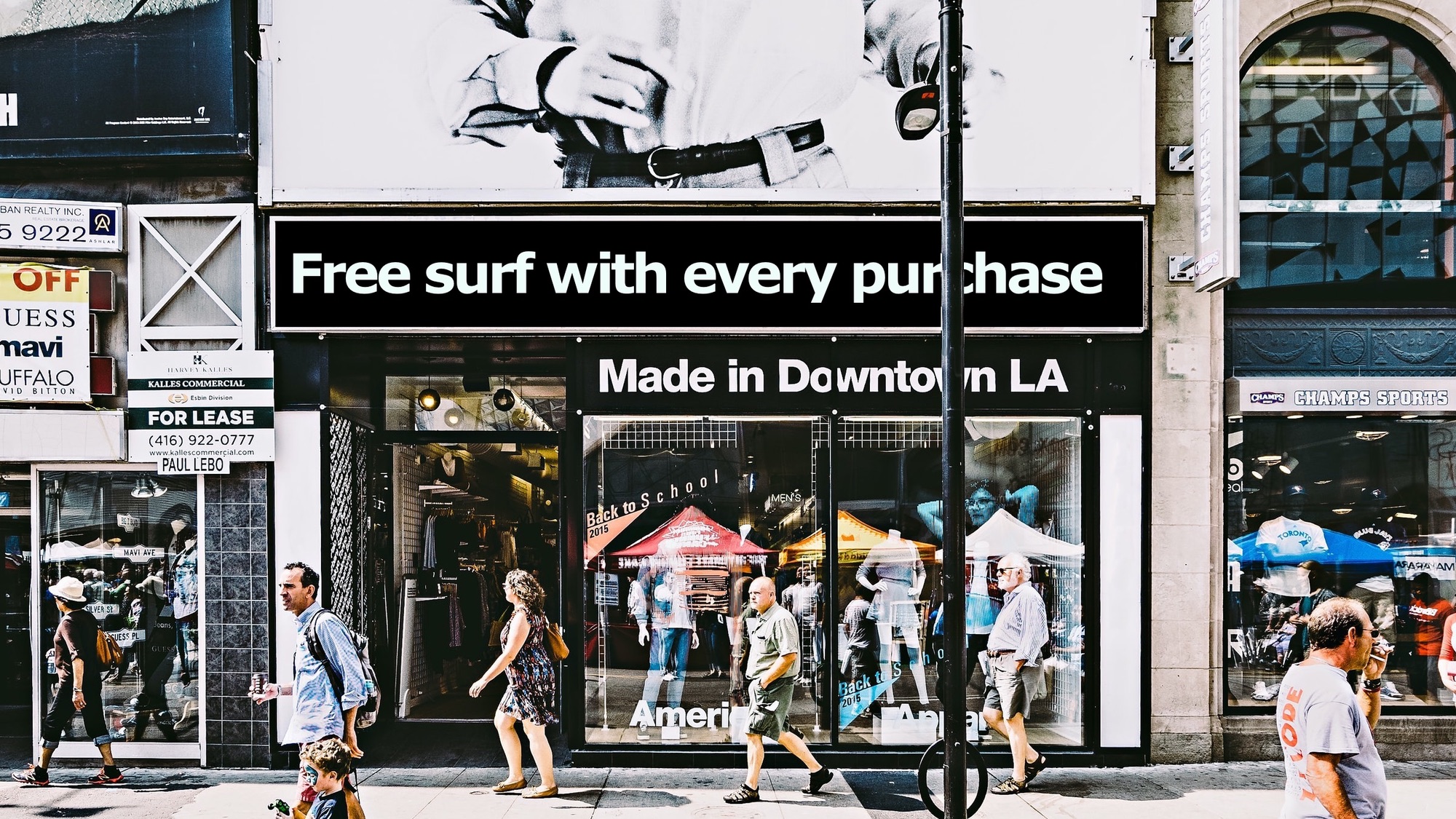 Free surf with every purchase