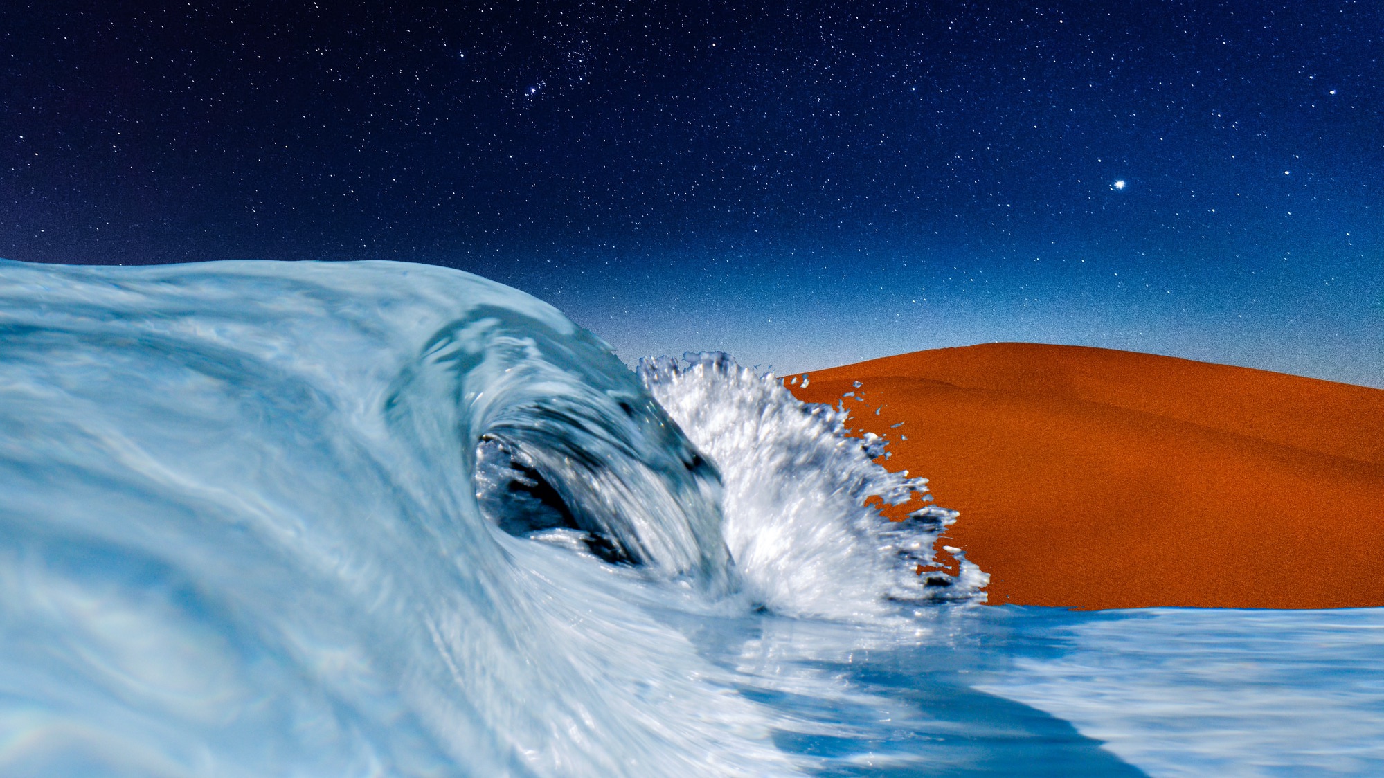 artist rendering of desert wave pool