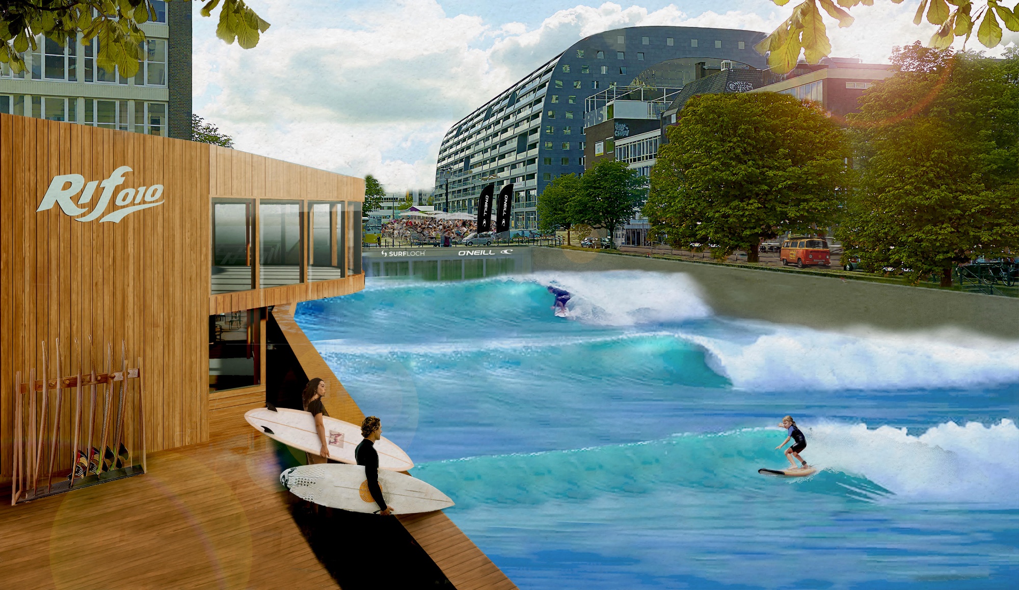 RiF010 wave pool drawing for Rotterdam
