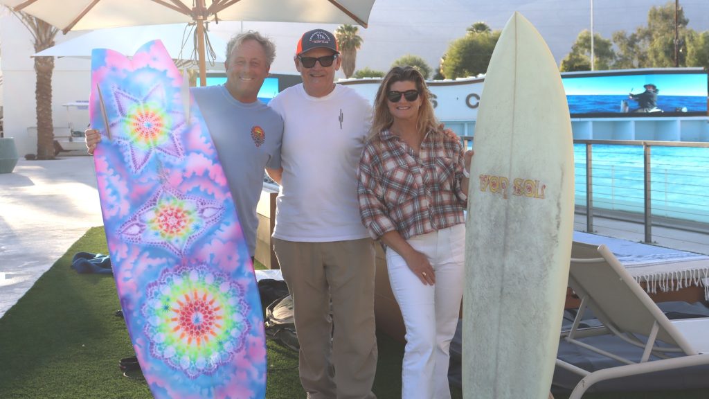 Sean Mattison and crew at The Palm Springs Surf Club 2024. Photo David Hilts