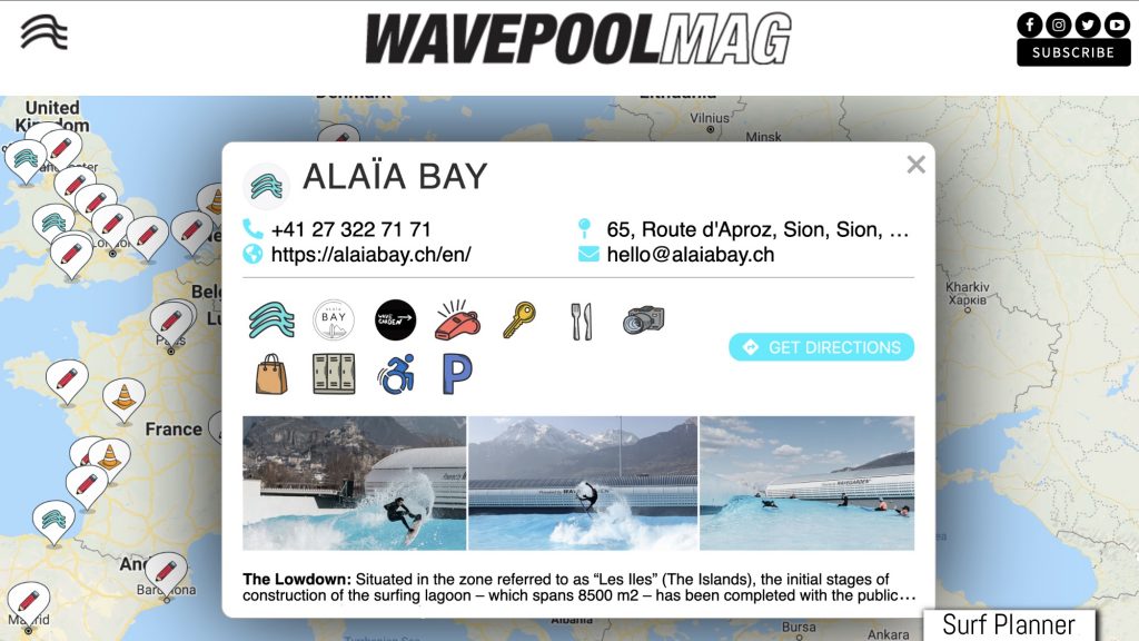wave pool guide WPmag updated surf planner