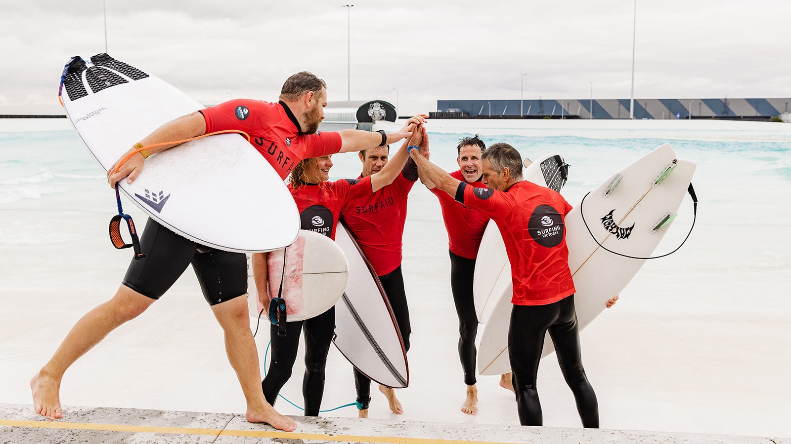 surfaid cup 2022 at the urbnsurf wave pool