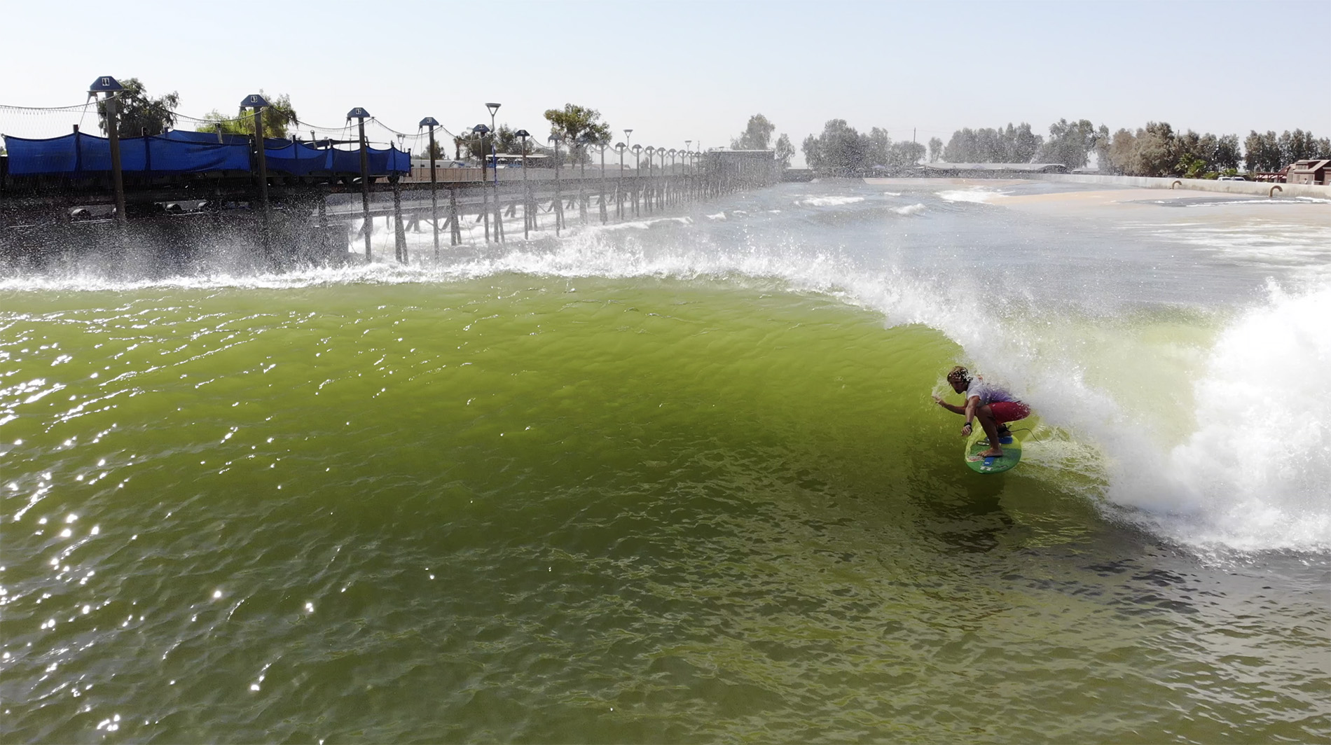 Lucas Fink at the Surf Ranch