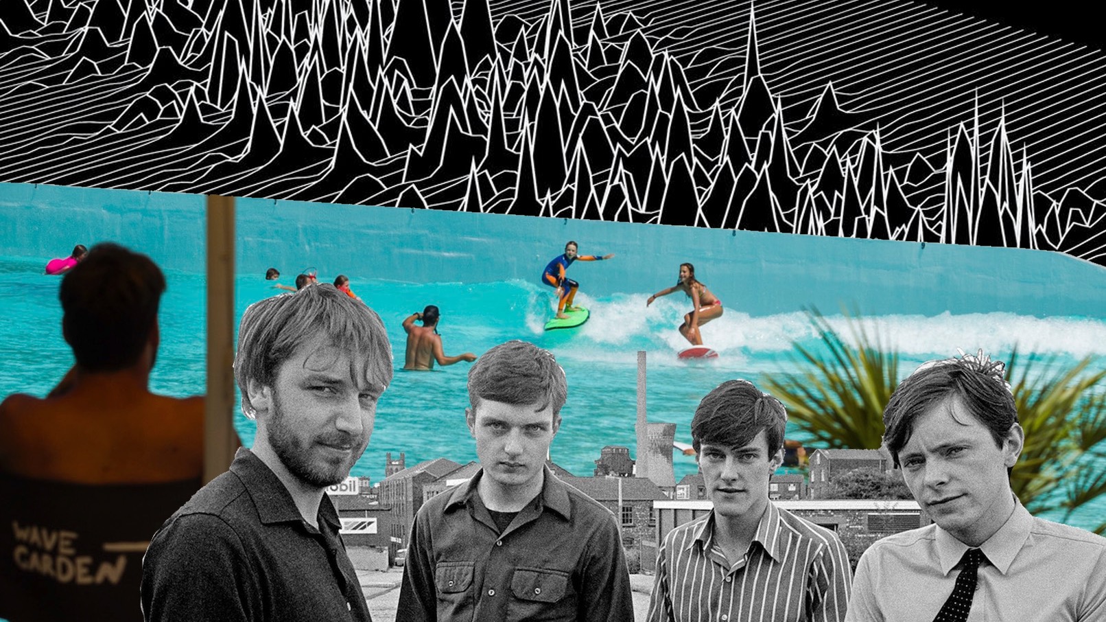 Artist mashup of Joy Division and Wavegarden Cove