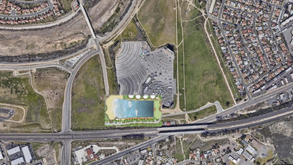 oceanside wave pool will go on the site of an old drive in movie theater