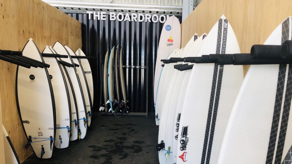 surfboard rental selection