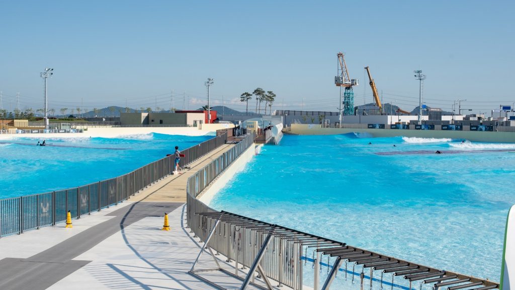 wave pool travel in Korea with Wave Park being a favored surf trip destination
